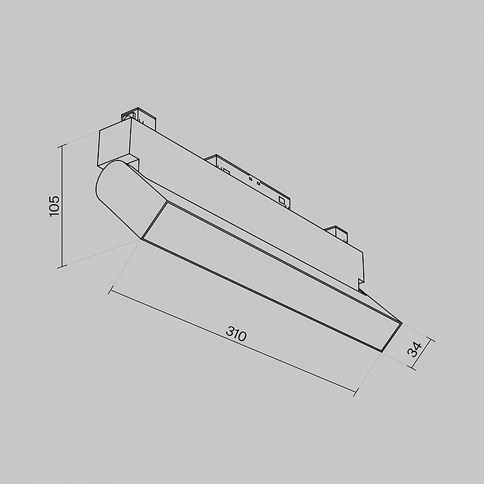 Трековая система Technical TR075-2-20W3K-B